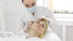 A Woman Under Skin Treatment
